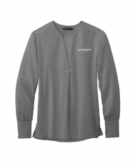 Brooks Brothers® Women’s Open-Neck Satin Blouse